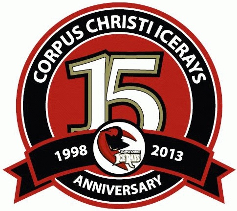corpus christi icerays 2013 anniversary logo iron on heat transfer